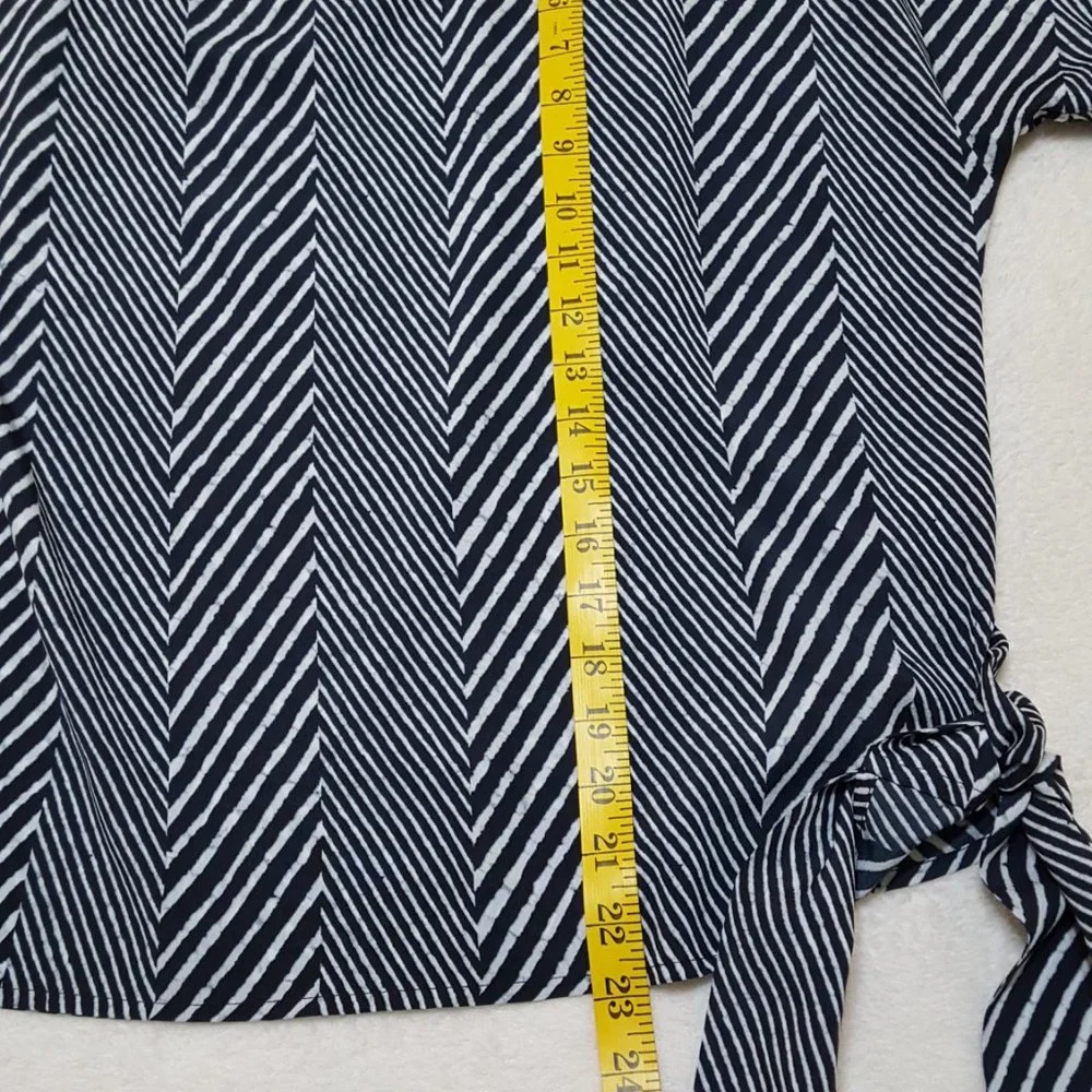 MICHAEL KORS Blue Top Blouse, Size M - Picture 10 of 15